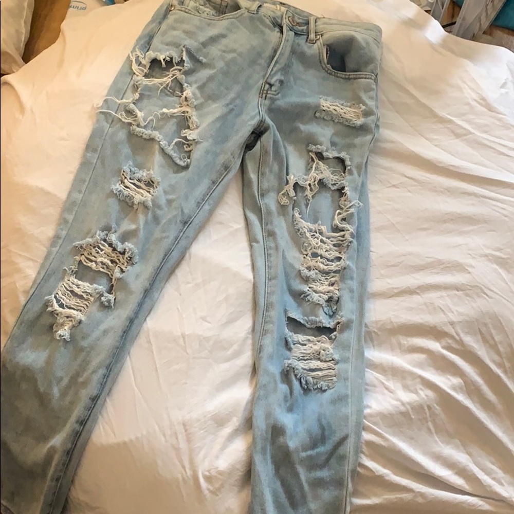 Forever 21 Distressed boyfriend jeans